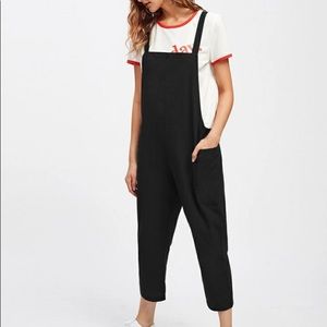 Pocket side overall utility overalls